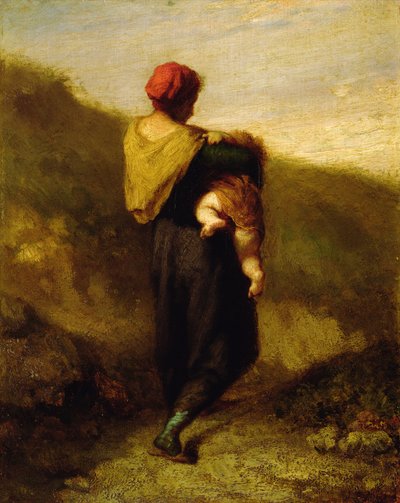 Mother and Child by Jean Francois Millet